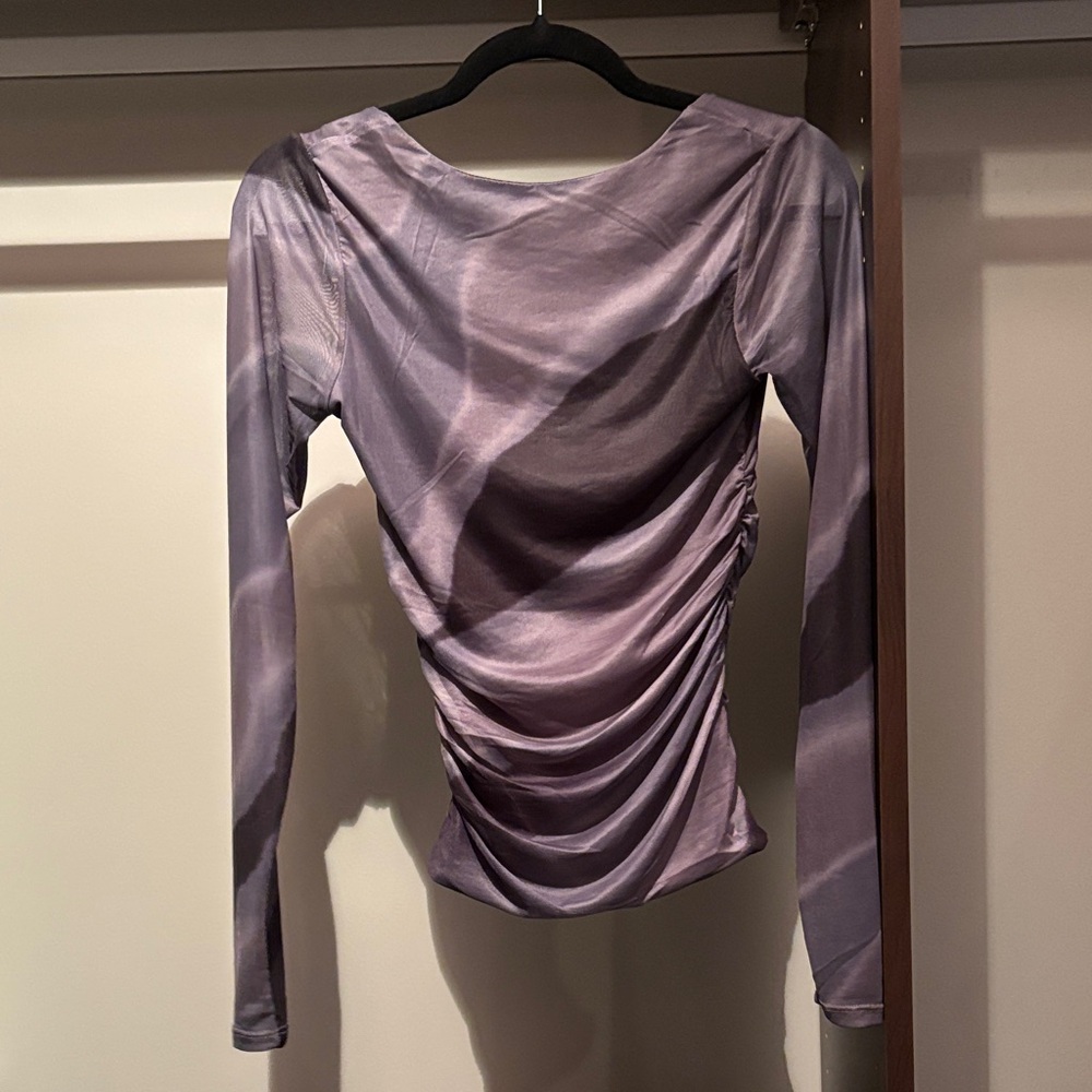 Simons Lavender Ruched Bodysuit - Picture 3 of 4